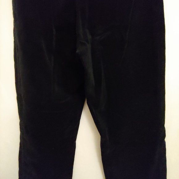 Blumarine Black Velvet Control High Waist Straight skinny Pants 38T - Picture 9 of 15